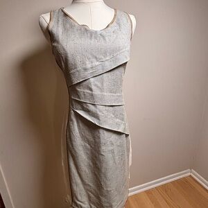 Elegant Sleeveless Tiered Sleeveless Graeme Black Dress silk/cotton blend size 2